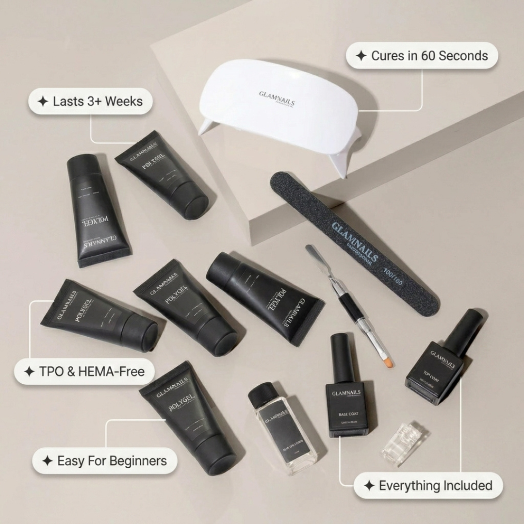 Polygel Starter Set | 3+3 Free Colors Glamnailsprofessional